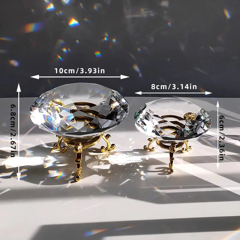 Crystal Glass Diamond Sun Catcher Home Decor Piece