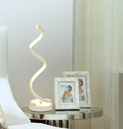 Black Spiral Table Lamp(One Piece)