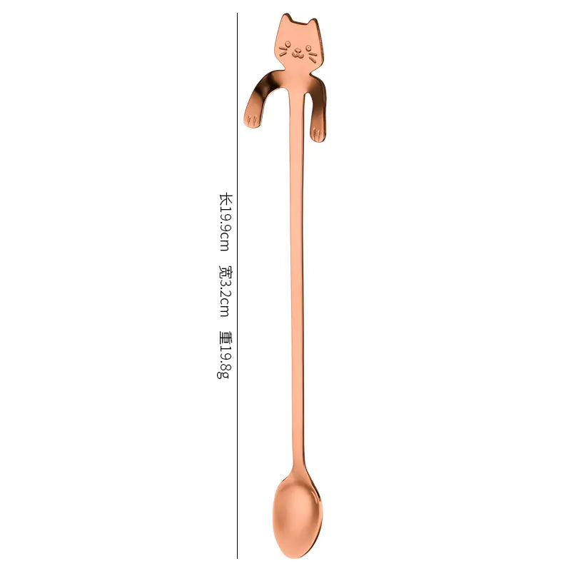 Stainless Steel Spoon - Cat Design\