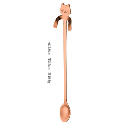 Stainless Steel Spoon - Cat Design\