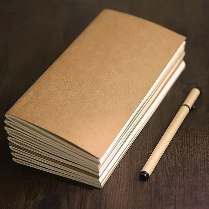 Travel Notebook with Kraft Paper
