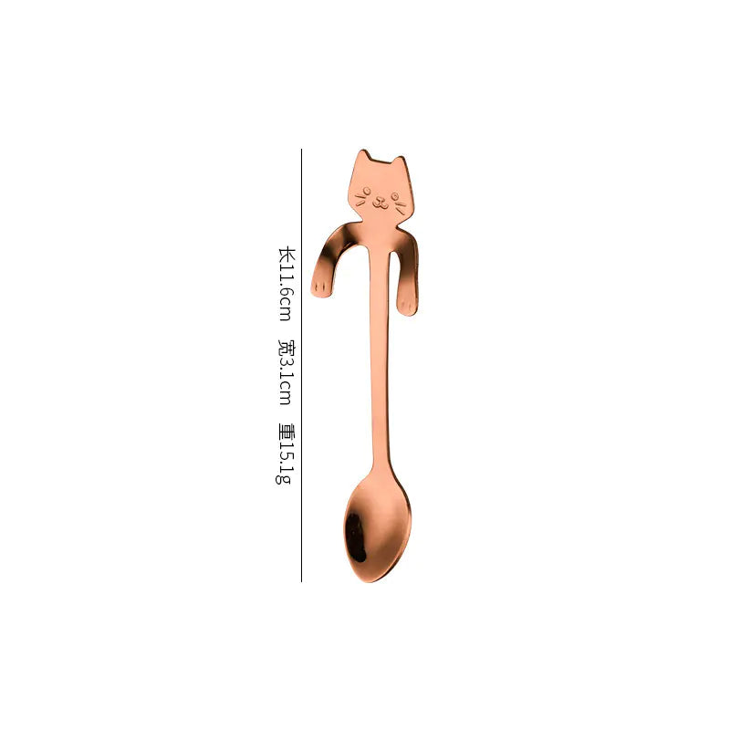 Stainless Steel Spoon - Cat Design\