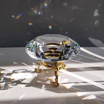 Crystal Glass Diamond Sun Catcher Home Decor Piece