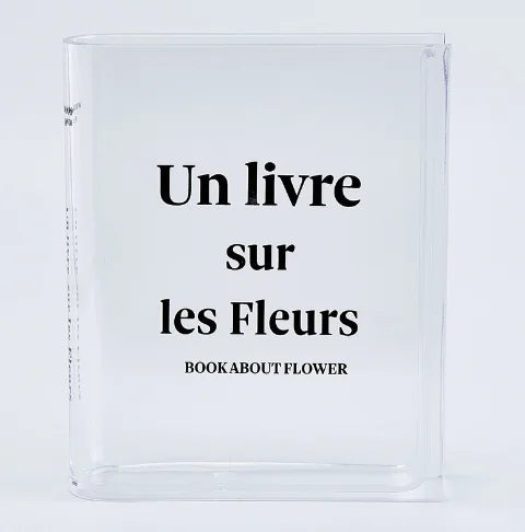 High Transparency Acrylic Book Vase Decorative Piece