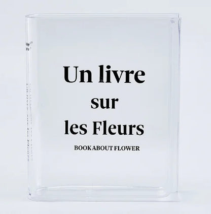 High Transparency Acrylic Book Vase Decorative Piece