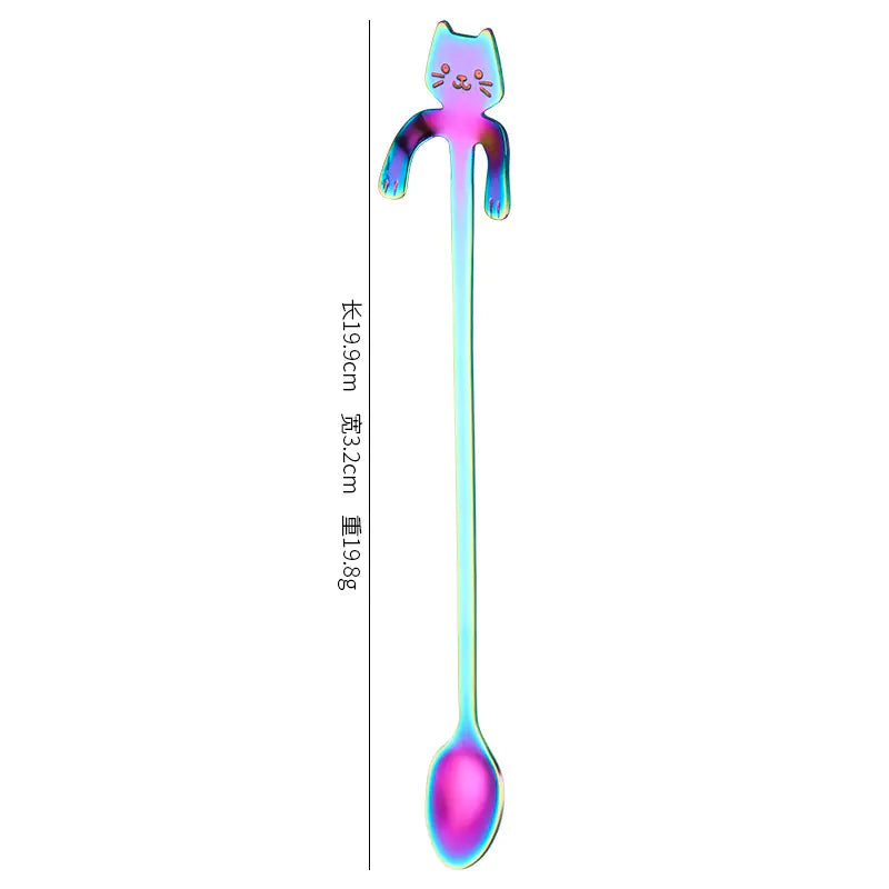 Stainless Steel Spoon - Cat Design\