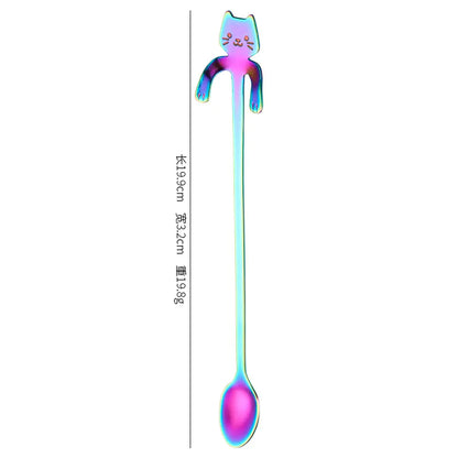 Stainless Steel Spoon - Cat Design\