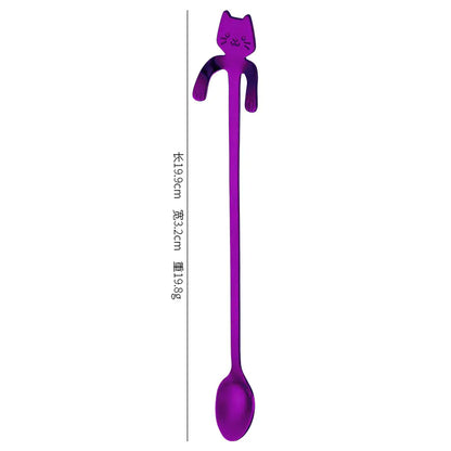 Stainless Steel Spoon - Cat Design\