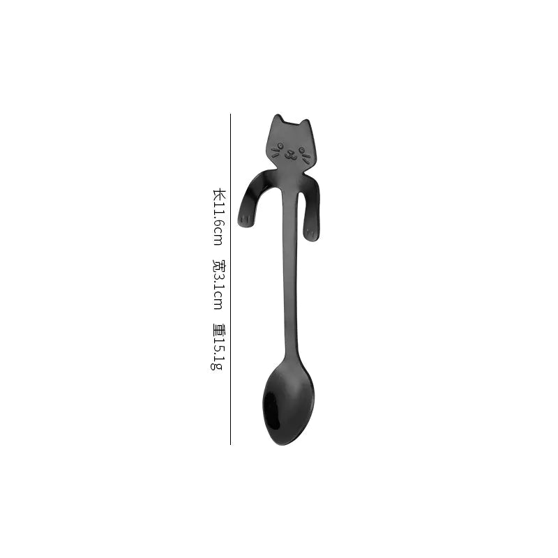 Stainless Steel Spoon - Cat Design\