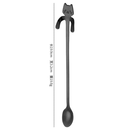 Stainless Steel Spoon - Cat Design\