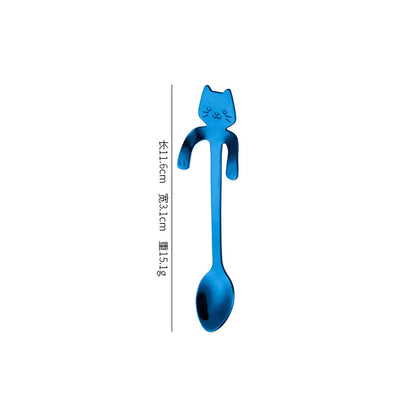 Stainless Steel Spoon - Cat Design\