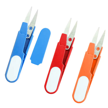 Plastic Yarn Cutting Scissors with Cover