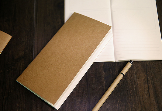 Travel Notebook with Kraft Paper