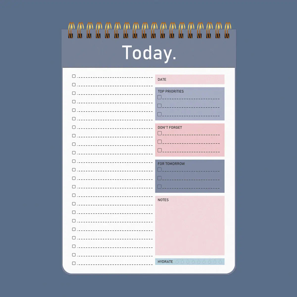 To-Do Plan Notebook with Perforated Pages