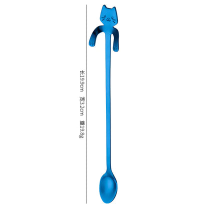 Stainless Steel Spoon - Cat Design\