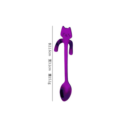 Stainless Steel Spoon - Cat Design\